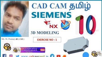 NX 11 | 3D Modeling Tamil | 10.Extrude Ex_ 01