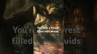 youre in a forest filled with druids...