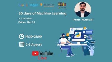 30 days of Machine Learning : Python (1st day)