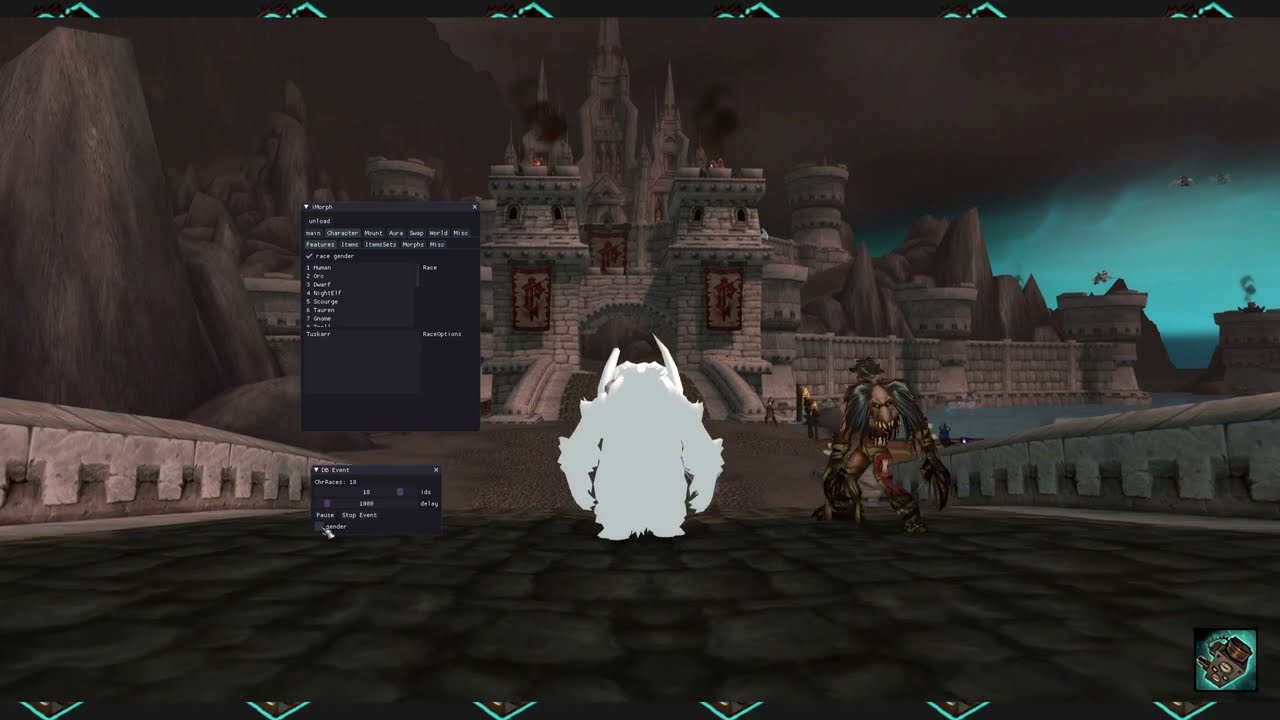 iMorph : WotLK menu demo