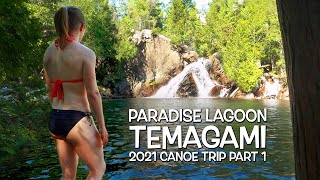 SWIMMING IN PARADISE LAGOON TEMAGAMI  |  2021 Canoe Camping Trip in the North  |  Part 1