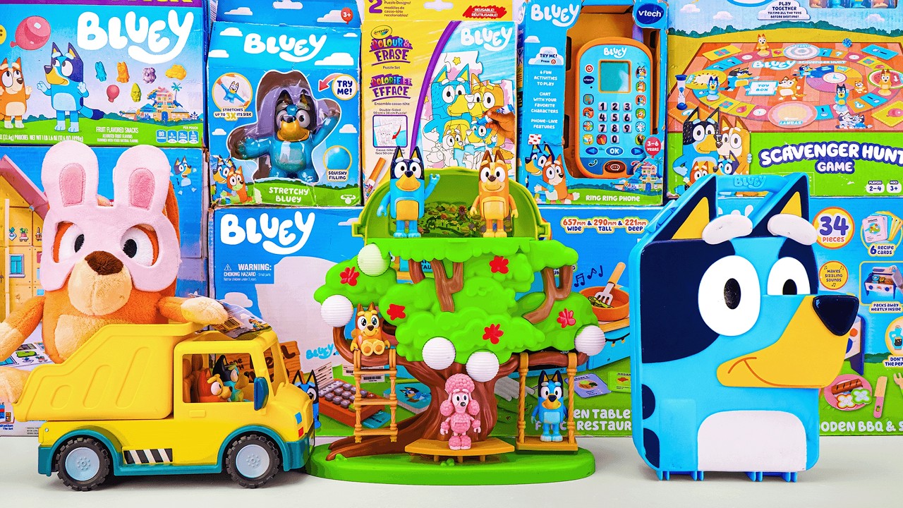 Bluey Toy Collection Unboxing Review 🐾 Bluey Tree Playset