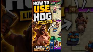 how to use of Hog Rider in clash royal ? 🐗🔨 #games #clashroyale #hogrider #trending #viral #shorts