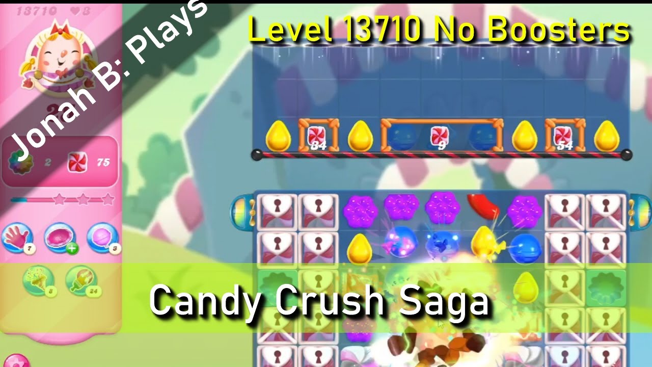 Candy Crush Saga Level 13710 No Boosters - YouTube