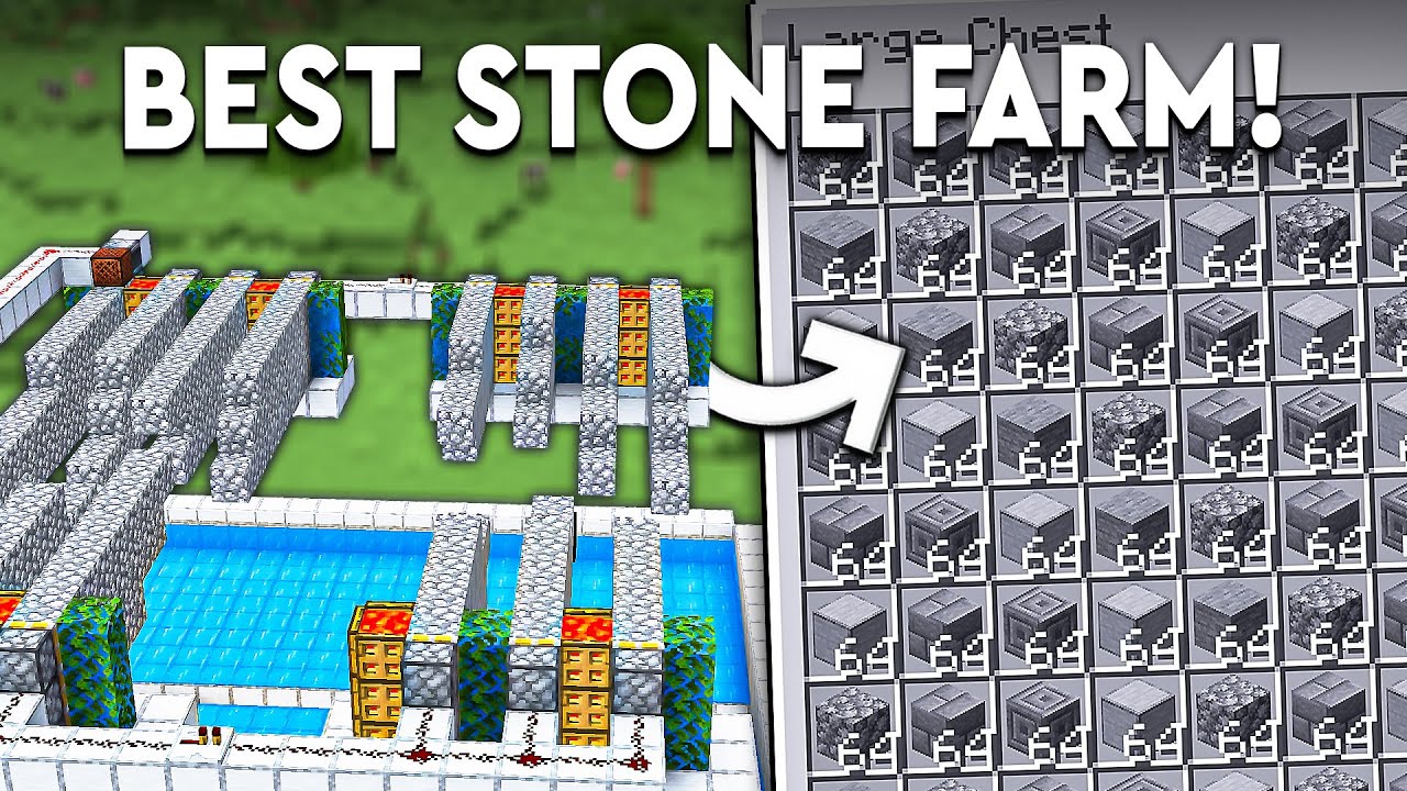 Minecraft BEST Cobblestone Stone Farm 1 21 ALL TYPES 180000 PER H Maxresdefault