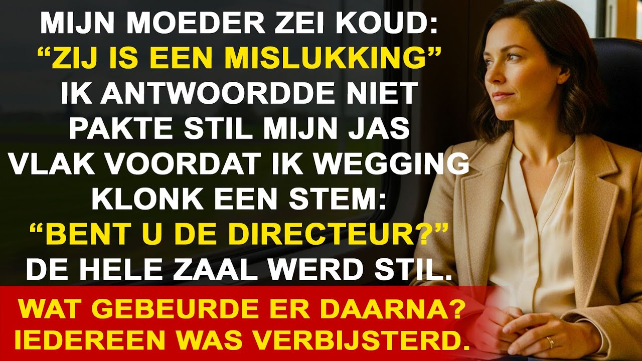 Mijn moeder vernederde me voor alle gasten — tot iemand fluisterde: “Bent u de directeur?”