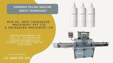 Servo Based Shampoo Filling Machine | 4 head servo gear pump liquid/paste filling m/c 2ml to 1000ml