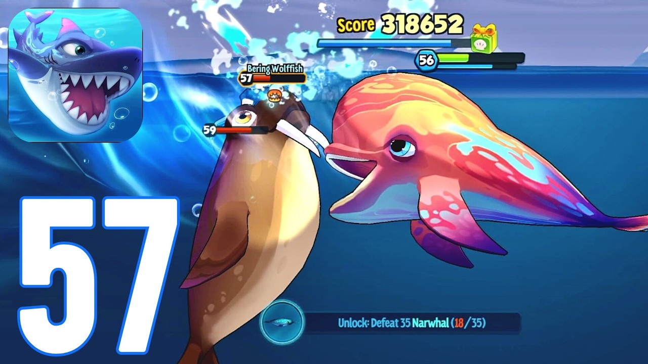 Fish Eat Fish.io - Gameplay Walkthrough Part 57 -  Beluga Whale (ios,Android)