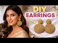  Handmade Earrings DIY ✨| Simple &amp; Elegant Design| Easy DIY Earrings | Handmade Jewellery Making