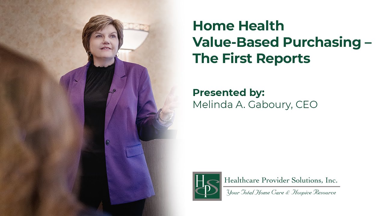 Home Health ValueBased Purchasing The First Reports YouTube