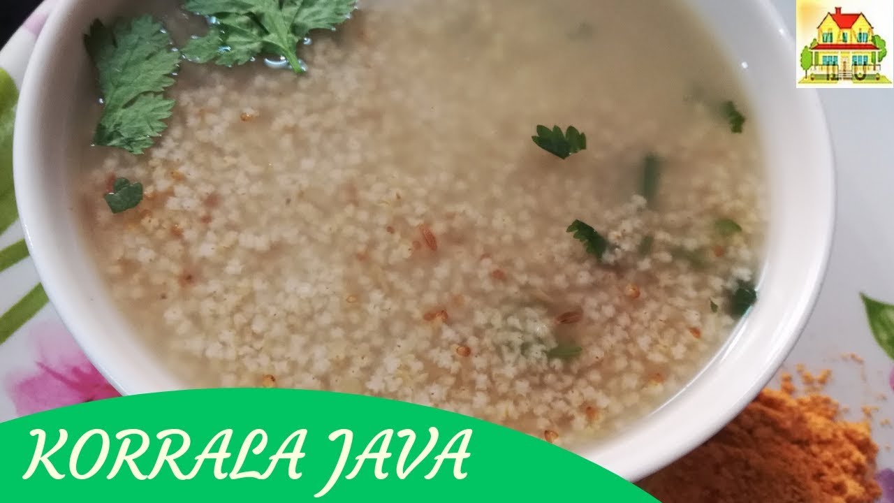 Foxtail Millet Java Healthy Diet korrala java || కొర్రల జావ || Foxtail Millet || Mana ill ...