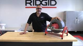 Watch the product video for Swapping out the standard drum on the RIDGID K3800 drain cleaning machine