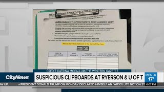 Students concerned about clipboards seeking personal information