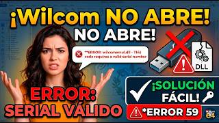 Cómo Solucionar ERROR 59 y wilcomemul dll en Wilcom Paso a Paso 2026