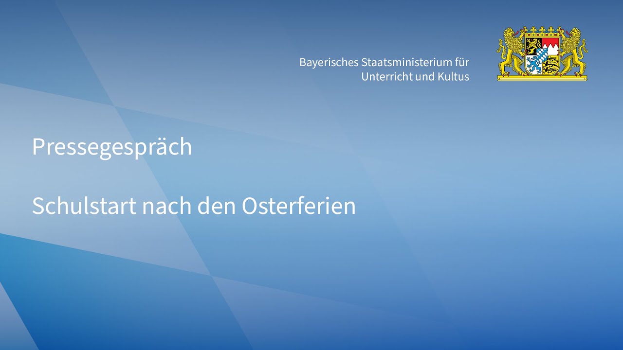 Schulstart nach den Osterferien