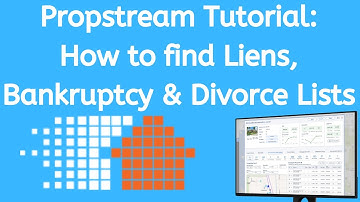 Propstream Tutorial: How to find Liens, Bankruptcy & Divorce Lists