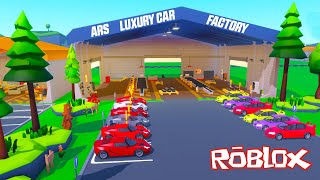 İkinci Üretim Bandını Kurup Seri Araç Üretimine Geçiyoruz !!! Roblox Car Factory Tycoon