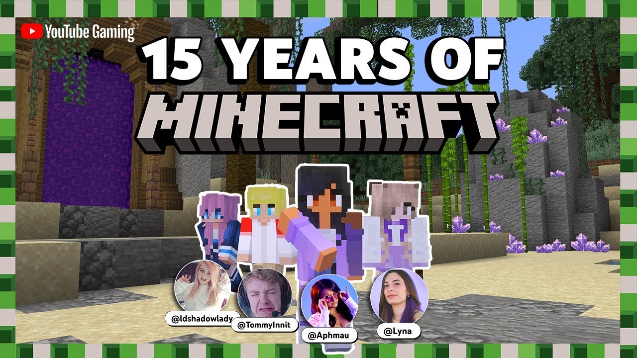 @Aphmau, @TommyInnit and friends celebrate 15 years of Minecraft Magic ...