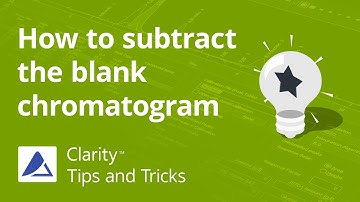 How to subtract the blank chromatogram