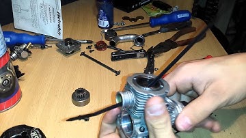 How to remove cylinder sleeve from a nitro engine using zip tie