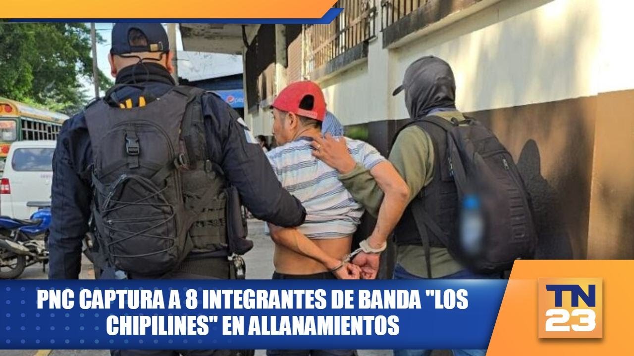 PNC captura a 8 integrantes de banda 