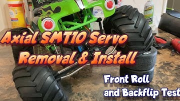 Axial SMT10 Grave Digger Servo Removal and Install
