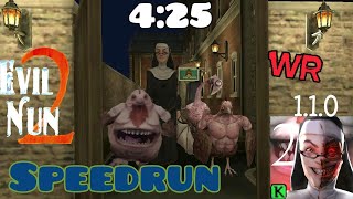 Evil nun 2 - V 1.1, World record (4:25), speedrun in ghost