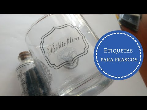 hacer etiquetas caseras frascos - YouTube