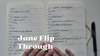 June flip through | bullet journal | leuchtturm 1917 | minimal planner | Nicole makes plans