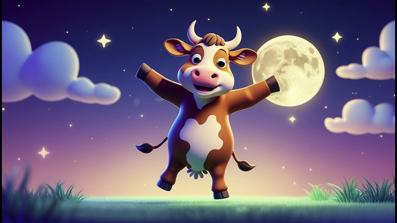 Cow and the Moonlight Dance | Nursery Rhymes & Kids Songs