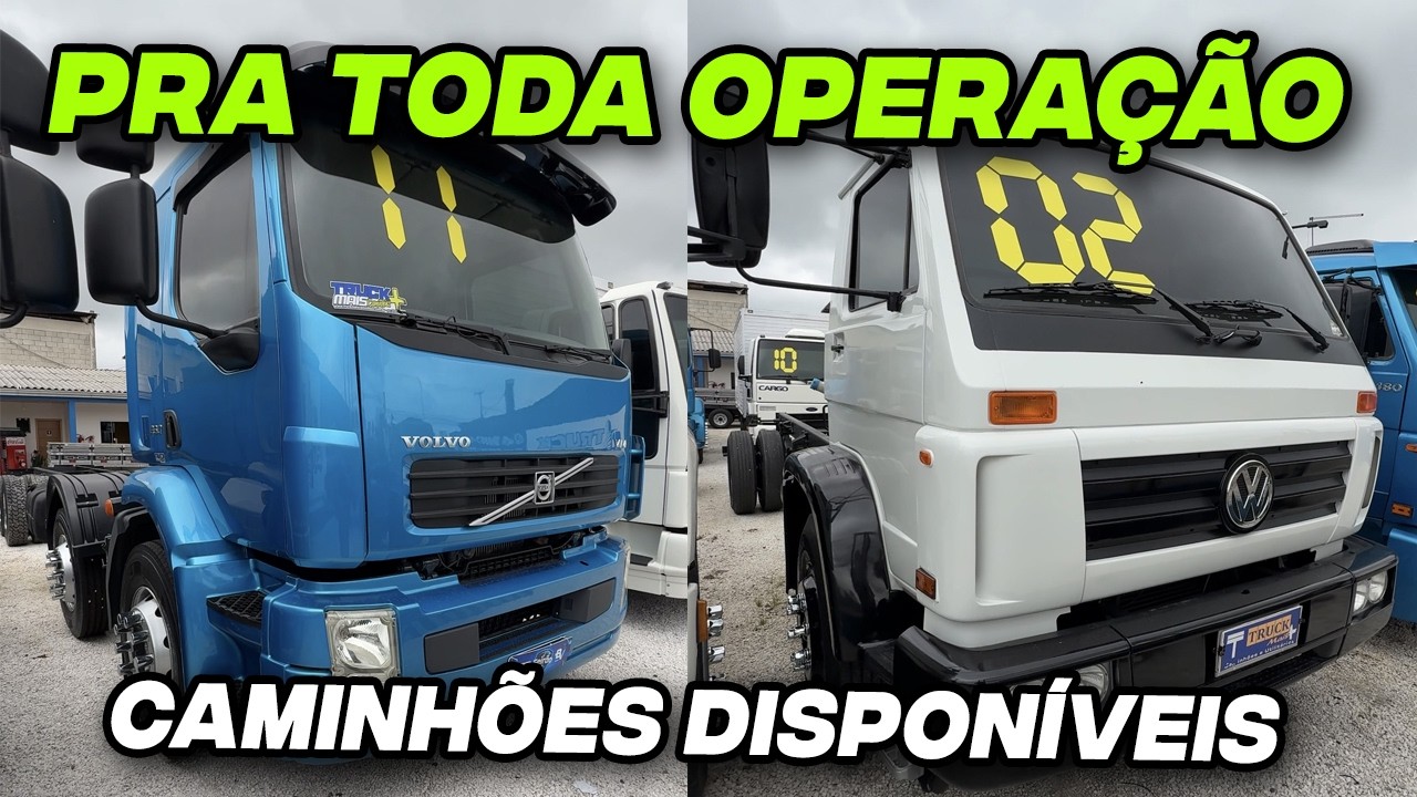 Estoque forte com caminhões leves e pesados