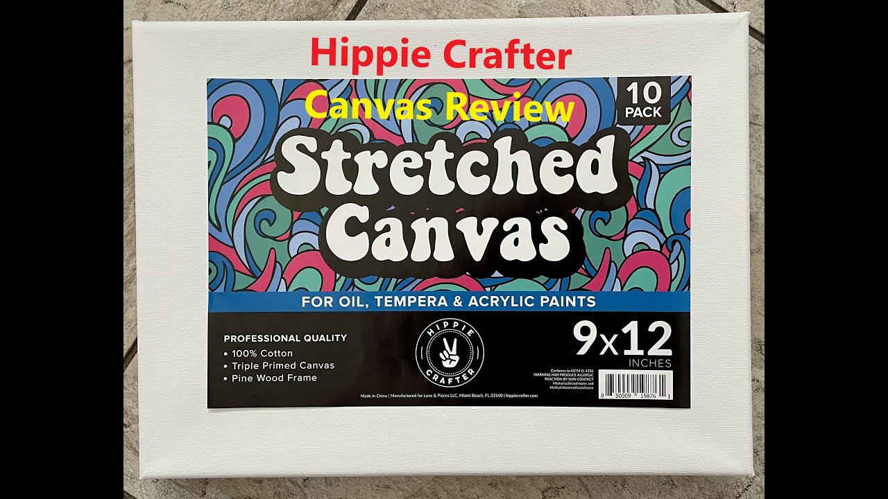 Hippie Crafter stretched canvas review with Paulina Art