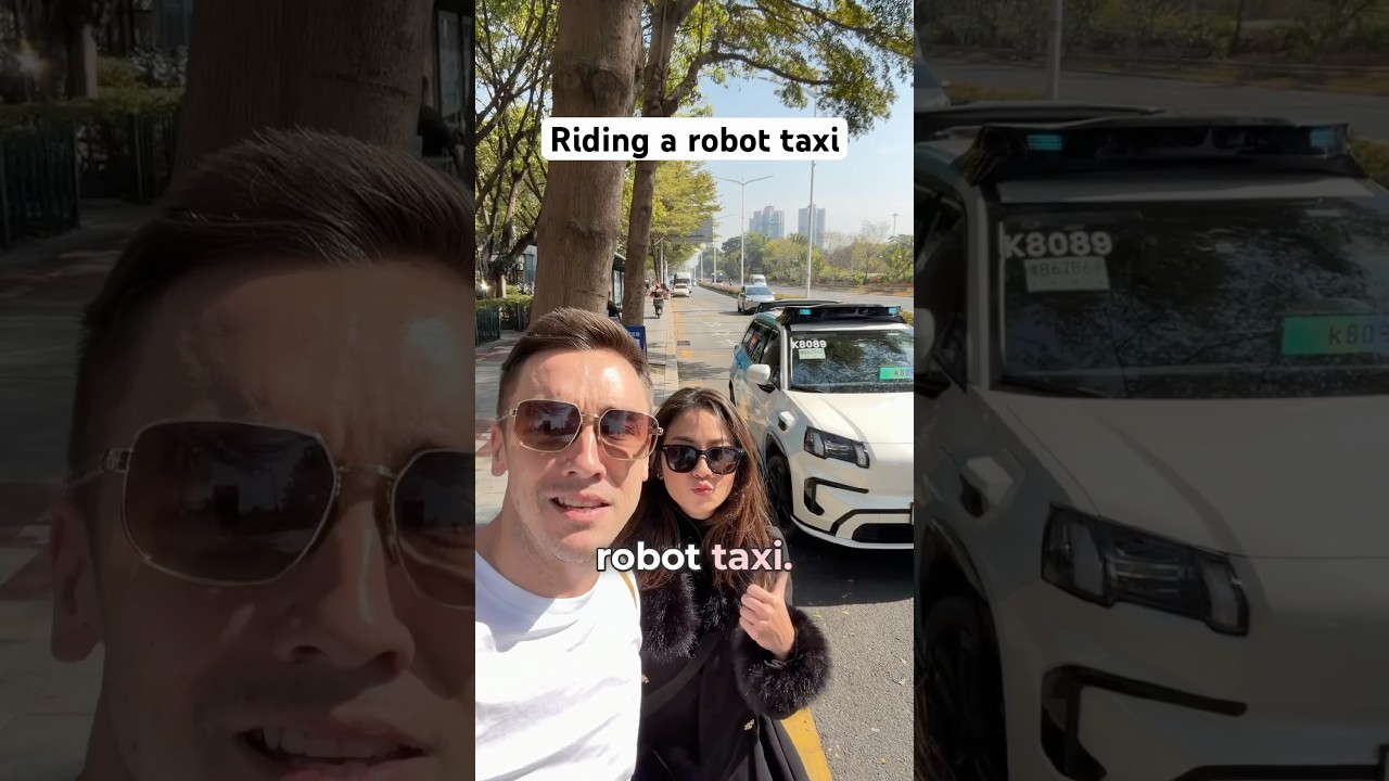 Riding a robot taxi in China!