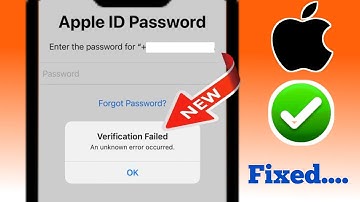 How To Fix "Verification Failed An Unknown Error Occurred" on iPhone | Apple ID Login Problem