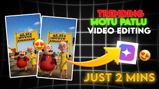 Instagram లో Viral అవుతున్న Motu Patlu Editing! 🔥 | Gemini AI Video Editing Telugu screenshot 1