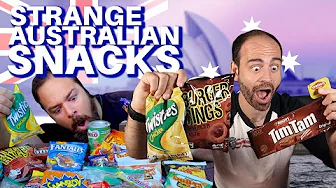 American tries Australian Snacks