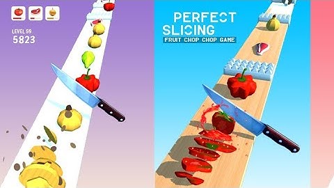 perfect slice 3d new 3d game 🎮🎮❤️❤️🍈🍅🥥🥭🍊🍉