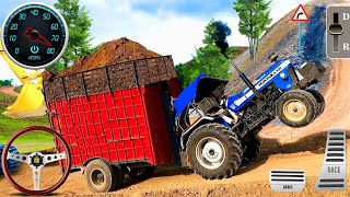 Hill Tractor Trolley Cargo Transport Simulator - Heavy Farming Tractor Driving : Android Gameplay screenshot 5