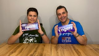 What the fake make: Episode 32 Cadbury chocolate Fingers vs Aldi chocolate fingers