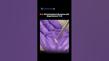 🧠✨ 3D-Printed Smart Structures with Shape Memory! 🖨️🔁 #success #successmindset