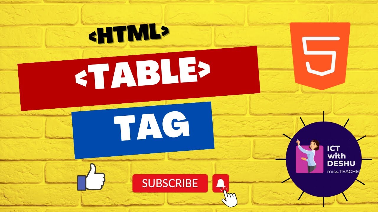 15.HTML Table tag for A/l, O/L, GIT Basic  DesignsHow to add a