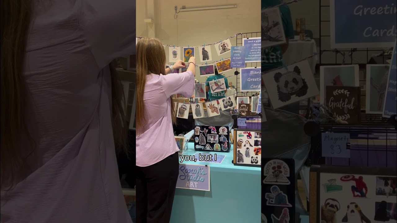 Wanna see my craft fair booth?💜 