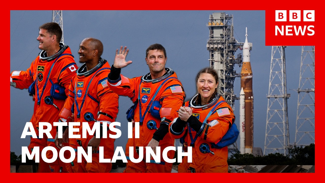 LIVE: Nasa prepares to launch Artemis II Moon mission | BBC News