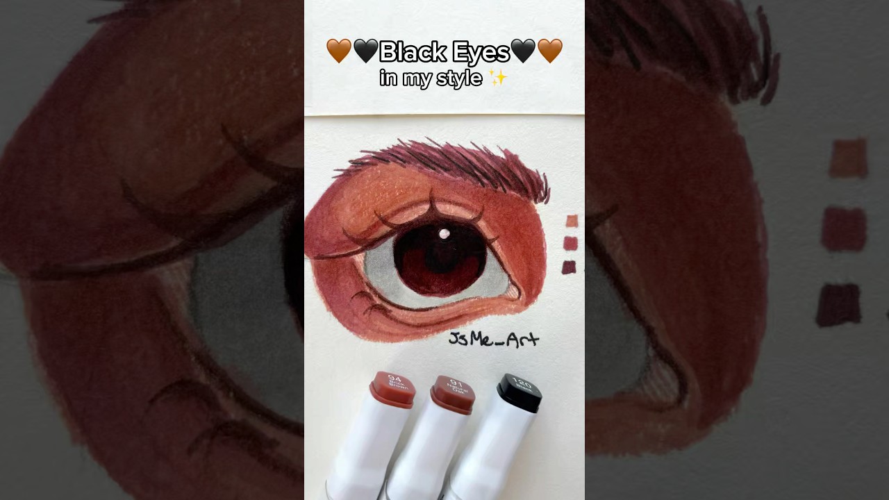 black eyes in my style🖤✨ 