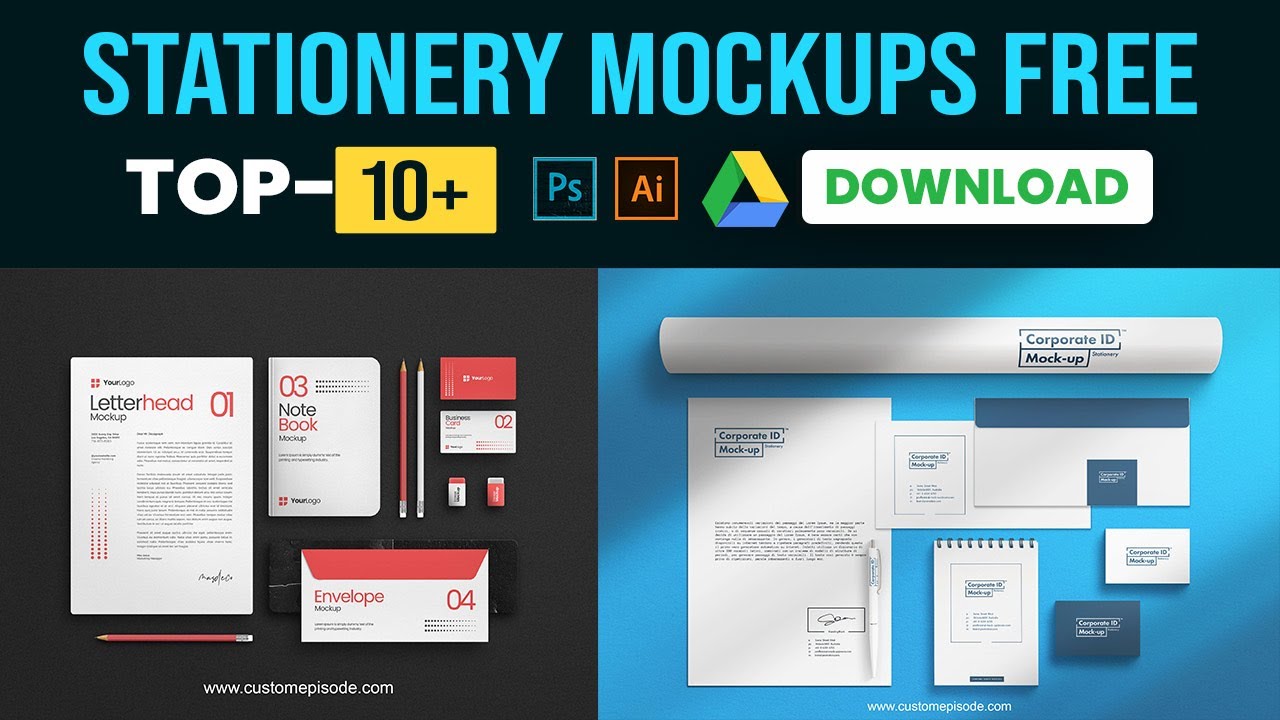Stationery Mockup in Free Download Bangla English Tutorial