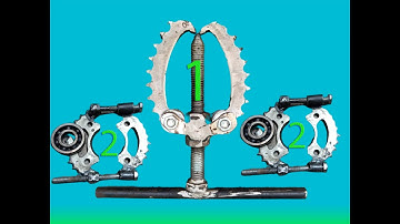 2 ý tưởng chế cảo bạc đạn & buly từ nhông xích  xe máy