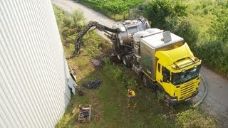 Fermenterreinigung in einer Biogasanlage