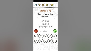 Brain challenge puzzle level 175 Can you solve this question Walkthrough