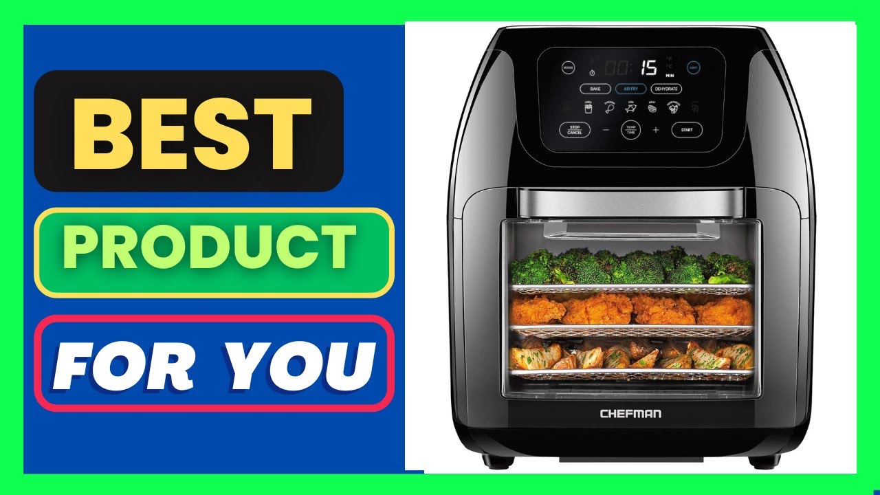 CHEFMAN Multifunctional Digital Air Fryer+ Rotisserie,