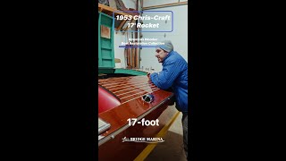 Classic Boats for Sale: 1953 Chris-Craft Rocket in Bridge Marina's Wooden Boat Auction #shorts